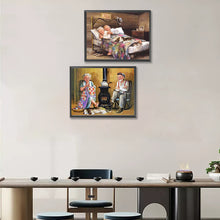 Load image into Gallery viewer, 2pcs Round Diamond Painting Set - Old man (40*30CM)