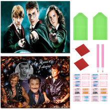 Load image into Gallery viewer, 2pcs Round Diamond Painting Set - Celebrity (40*30CM)