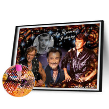 Load image into Gallery viewer, 2pcs Round Diamond Painting Set - Celebrity (40*30CM)