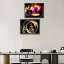 Load image into Gallery viewer, 2pcs Round Diamond Painting Set - Buddha statue (40*30CM)