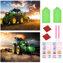 Load image into Gallery viewer, 2pcs Round Diamond Painting Set - Truck (40*30CM)