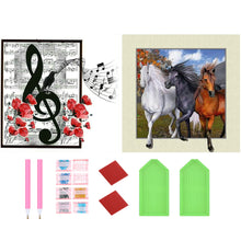 Load image into Gallery viewer, 2pcs Round Diamond Painting Set - Abstract (35*35CM)