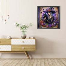 Load image into Gallery viewer, AB Diamond Painting - Full Round - Halloween witch (40*40CM)