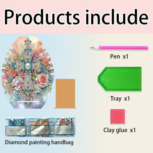 Load image into Gallery viewer, DIY Diamond Painting Wooden Necklace Display Stand Holder (Cross Flowers B)