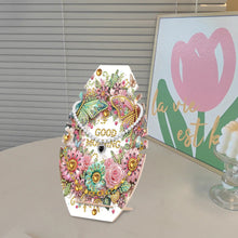 Load image into Gallery viewer, DIY Diamond Painting Wooden Necklace Display Stand Holder (Butterfly Flowers)