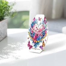 Load image into Gallery viewer, Diamond Painting Wooden Necklace Display Stand Holder (Butterfly Heart Flowers)