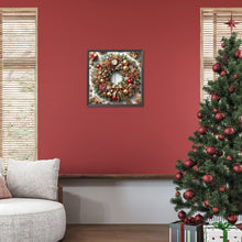 Load image into Gallery viewer, Diamond Painting - Full Round - Christmas wreath (40*40CM)