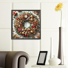 Load image into Gallery viewer, Diamond Painting - Full Round - Christmas wreath (40*40CM)
