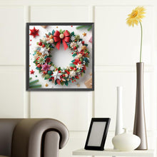 Load image into Gallery viewer, Diamond Painting - Full Round - Christmas wreath (40*40CM)