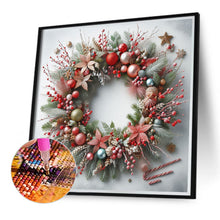 Load image into Gallery viewer, Diamond Painting - Full Round - Christmas wreath (40*40CM)