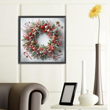 Load image into Gallery viewer, Diamond Painting - Full Round - Christmas wreath (40*40CM)