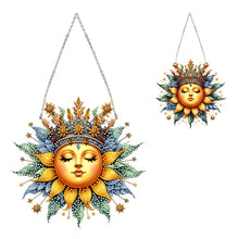 Load image into Gallery viewer, Acrylic Diamond Painting Hanging Pendant Diamond Art Home Decor (Sun Girl)