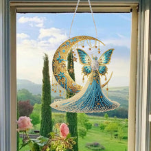 Load image into Gallery viewer, Acrylic Moonlight Goddess Diamond Art Hanging Pendant for Garden Window Decor(A)