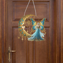 Load image into Gallery viewer, Acrylic Moonlight Goddess Diamond Art Hanging Pendant for Garden Window Decor(B)