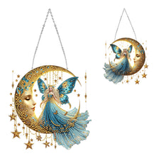 Load image into Gallery viewer, Acrylic Moonlight Goddess Diamond Art Hanging Pendant for Garden Window Decor(C)