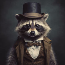 Load image into Gallery viewer, Diamond Painting - Full Round - Raccoon (40*40CM)