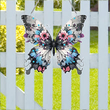 Load image into Gallery viewer, Acrylic Special Shaped Black Gray Butterfly Diamond Painting Hanging Decorations