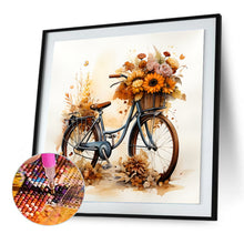Load image into Gallery viewer, Diamond Painting - Full Round - Vintage bicycle bouquet (30*30CM)