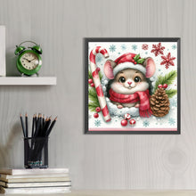 Load image into Gallery viewer, AB Diamond Painting - Full Round - Christmas hamster (40*40CM)