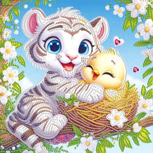 Load image into Gallery viewer, Diamond Painting - Partial Special Shaped - Tiger (30*30CM)