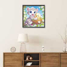 Load image into Gallery viewer, Diamond Painting - Partial Special Shaped - Tiger (30*30CM)