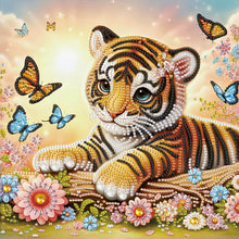 Load image into Gallery viewer, Diamond Painting - Partial Special Shaped - Tiger (30*30CM)