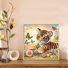 Load image into Gallery viewer, Diamond Painting - Partial Special Shaped - Tiger (30*30CM)