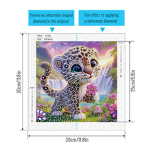 Load image into Gallery viewer, Diamond Painting - Partial Special Shaped - Leopard (30*30CM)