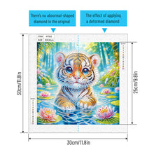 Load image into Gallery viewer, Diamond Painting - Partial Special Shaped - Tiger (30*30CM)