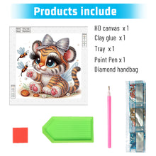 Load image into Gallery viewer, Diamond Painting - Partial Special Shaped - Tiger (30*30CM)