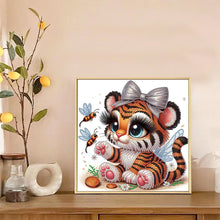 Load image into Gallery viewer, Diamond Painting - Partial Special Shaped - Tiger (30*30CM)