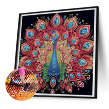 Load image into Gallery viewer, Diamond Painting - Partial Special Shaped - Peacock (40*40CM)