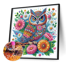 Load image into Gallery viewer, Diamond Painting - Partial Special Shaped - Owl (40*40CM)