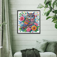 Load image into Gallery viewer, Diamond Painting - Partial Special Shaped - Owl (40*40CM)