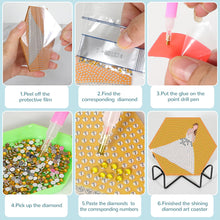 Load image into Gallery viewer, 7Pcs Wooden Singer Girl Diamond Painting Coasters for Art Craft for Home Office