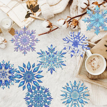 Load image into Gallery viewer, 8Pcs Wooden Snowflake Diamond Painting Coasters for Art Craft for Home Office
