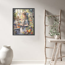 Load image into Gallery viewer, AB Diamond Painting - Full Round - Girl in the flower house (40*50CM)
