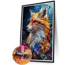 Load image into Gallery viewer, Diamond Painting - Full Round - Flower fox (40*60CM)