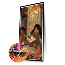 Load image into Gallery viewer, AB Diamond Painting - Full Round - Reading by the window Girl (40*70CM)