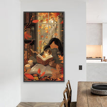 Load image into Gallery viewer, AB Diamond Painting - Full Round - Reading by the window Girl (40*70CM)
