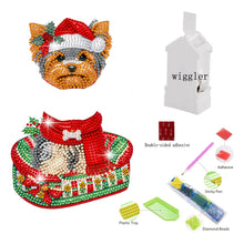 Load image into Gallery viewer, Xmas Acrylic Shaking Head French Bulldog 5D DIY Diamond Art Tabletop Decorations
