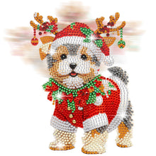 Load image into Gallery viewer, Xmas Acrylic Shaking Head French Bulldog 5D DIY Diamond Art Tabletop Decorations