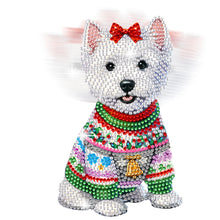 Load image into Gallery viewer, Xmas Acrylic Shaking Head French Bulldog 5D DIY Diamond Art Tabletop Decorations