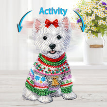 Load image into Gallery viewer, Xmas Acrylic Shaking Head French Bulldog 5D DIY Diamond Art Tabletop Decorations
