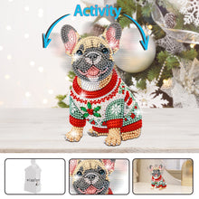 Load image into Gallery viewer, Xmas Acrylic Shaking Head French Bulldog 5D DIY Diamond Art Tabletop Decorations