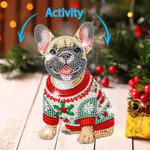 Load image into Gallery viewer, Xmas Acrylic Shaking Head French Bulldog 5D DIY Diamond Art Tabletop Decorations