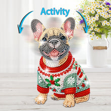 Load image into Gallery viewer, Xmas Acrylic Shaking Head French Bulldog 5D DIY Diamond Art Tabletop Decorations