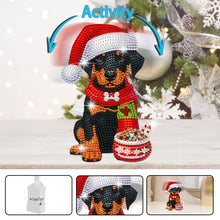 Load image into Gallery viewer, Xmas Acrylic Shaking Head French Bulldog 5D DIY Diamond Art Tabletop Decorations