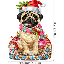 Load image into Gallery viewer, Xmas Acrylic Shaking Head French Bulldog 5D DIY Diamond Art Tabletop Decorations