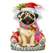 Load image into Gallery viewer, Xmas Acrylic Shaking Head French Bulldog 5D DIY Diamond Art Tabletop Decorations